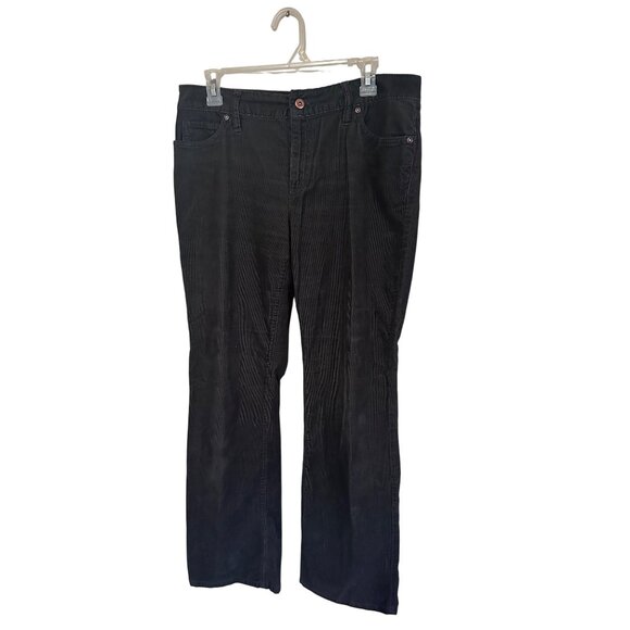 Lands' End gray corduroy straight leg pants size 10 - Picture 1 of 7
